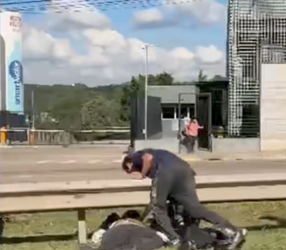  Acidente deixa motociclista ferido na Dom Gabriel